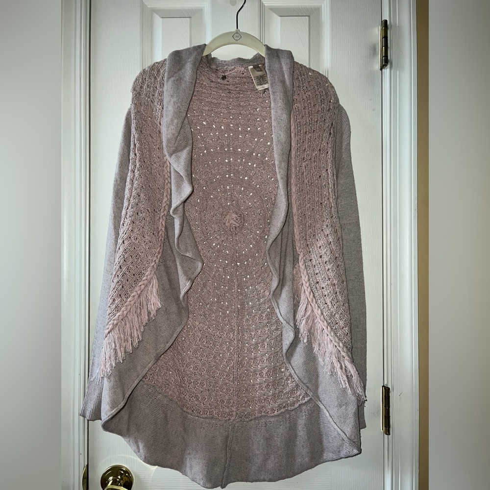 Anthropologie Knitted and Knotted Circle Cardigan Size S